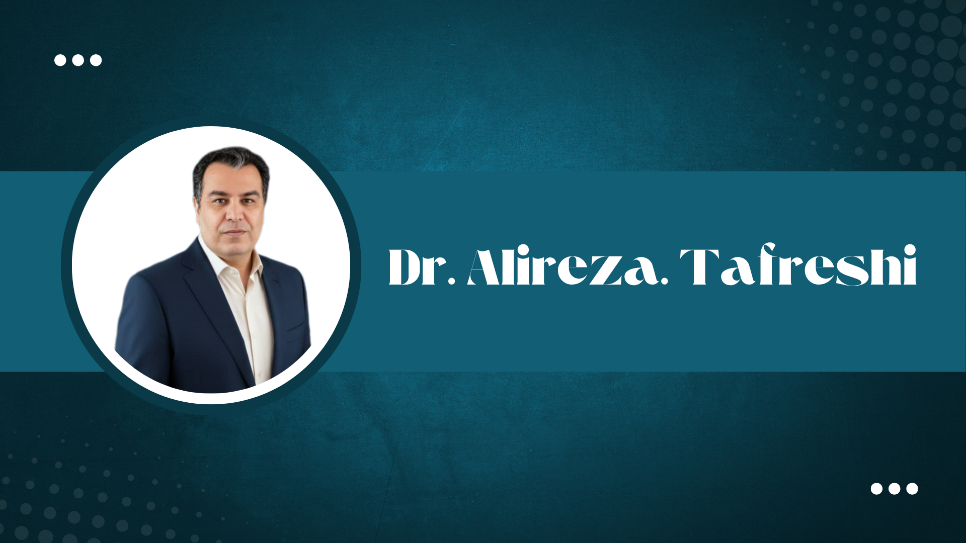 دکتر علیرضا تفرشی